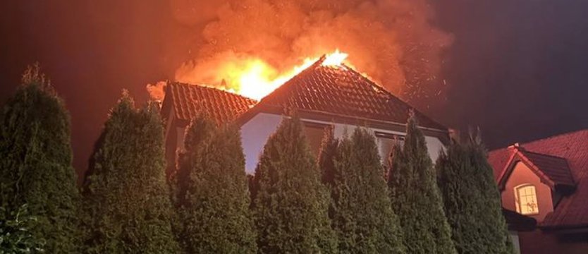 Pożar domu w Nowogardzie