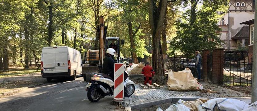 Ulica Krasickiego w przebudowie