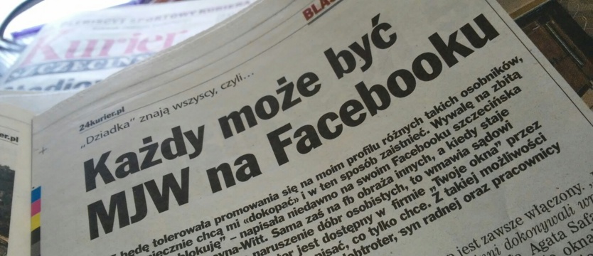 W KURIERZE. Każdy może być MJW na Facebooku