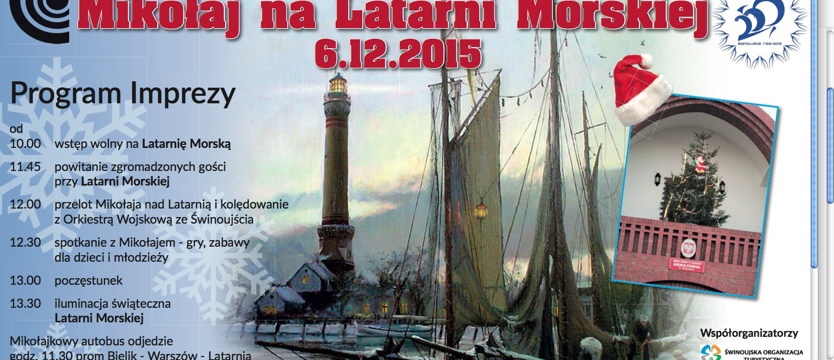 Mikołaj przeleci nad latarnią