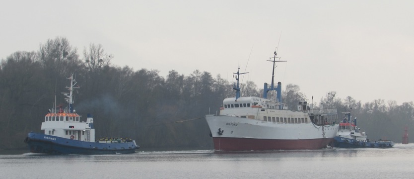 Dolfijn II po latach opuścił Szczecin