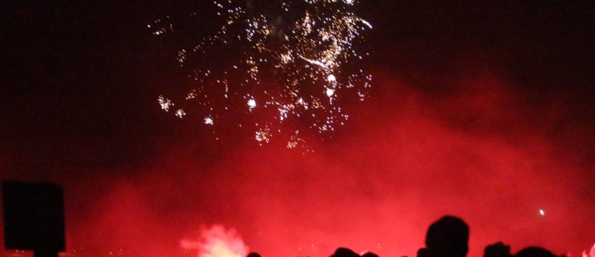 W Świnoujściu nowy rok witali na plaży