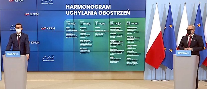 Rząd ogłosił stopniowe luzowanie obostrzeń od maja
