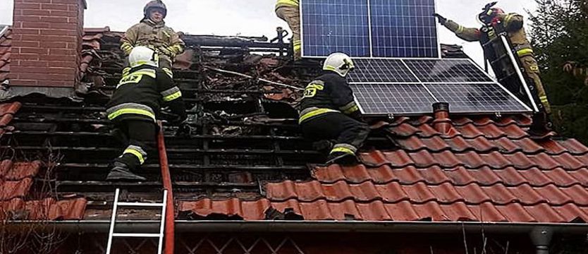 Palił się dom letniskowy w Wiechowie