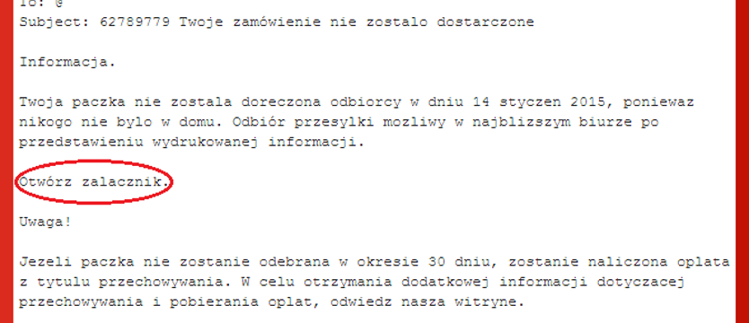 Złośliwa przesyłka