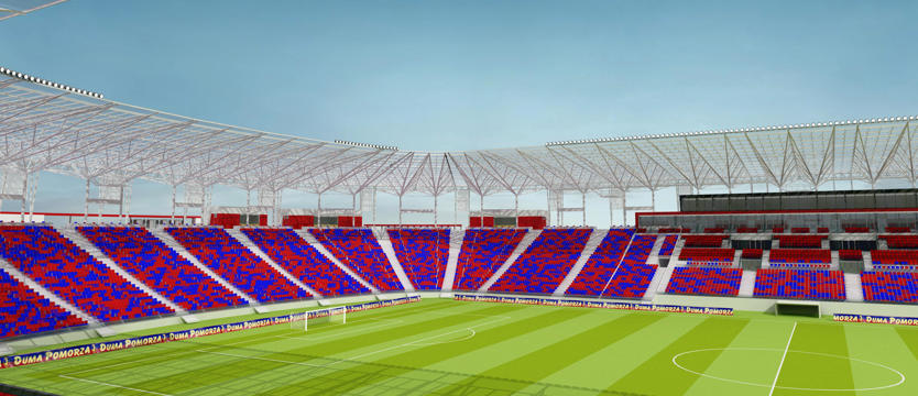 Nowe wizualizacje - stadion bez łuku