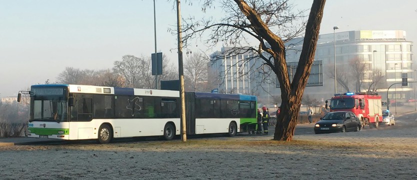 Pożar w miejskim autobusie