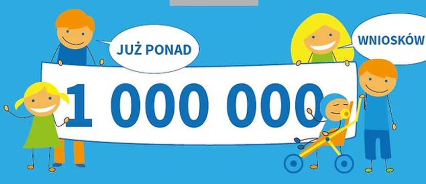 Już ponad milion wniosków w programie "Rodzina 500 plus"