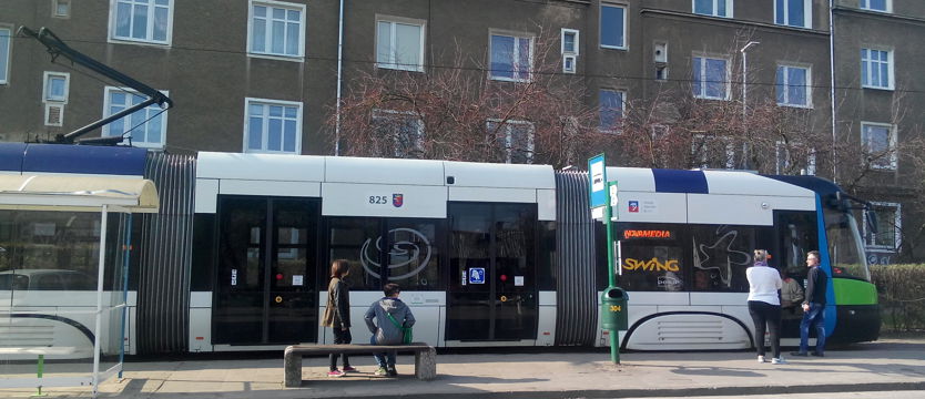 Stoją tramwaje na Niebuszewie