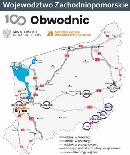 100 Obwodnic województwo zachodniopomorskie