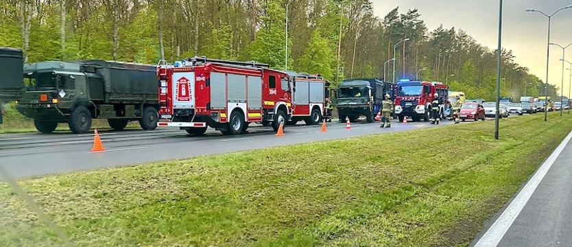 Zderzyły się pojazdy wojskowe jadące do Stargardu