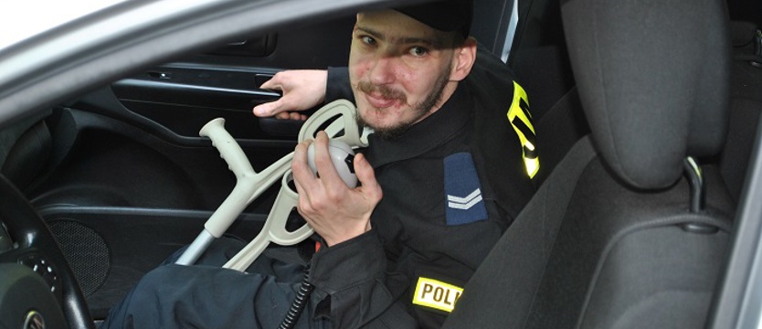 Stefan zawsze chciał być policjantem
