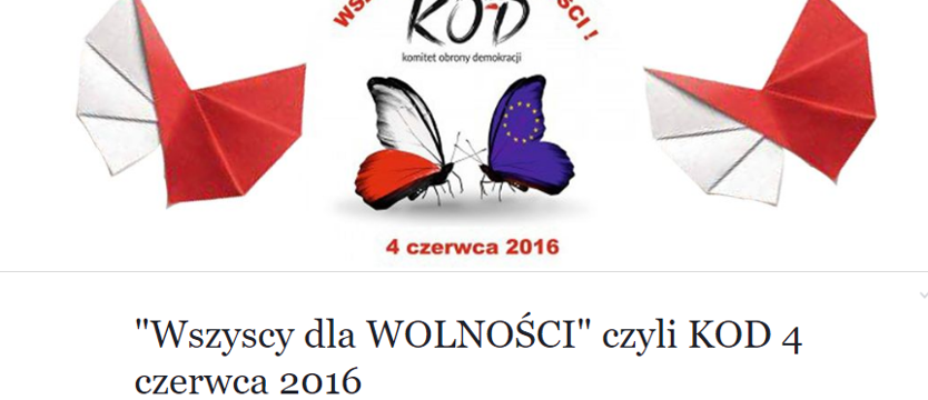 KOD zaprasza na marsze