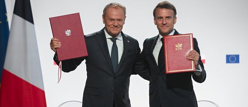 Emmanuel Macron i Donald Tusk podpisali traktat polsko-francuski