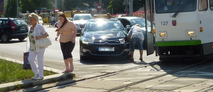 Kolizja z tramwajem