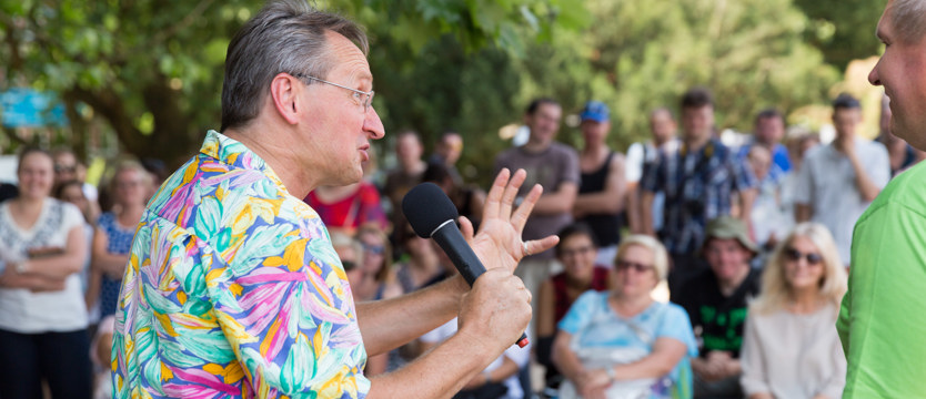 Cejrowski boso w Szczecinie