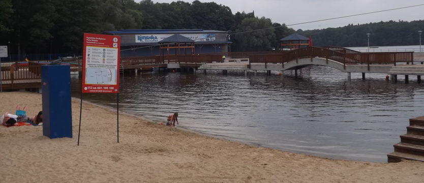 Czerwona flaga na kąpielisku