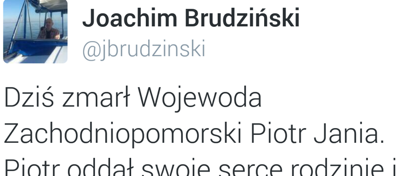 Politycy PiS-u o zmarłym wojewodzie