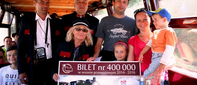 400-tysięczny pasażer ciuchci!