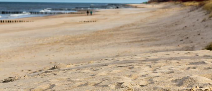 Niewybuch na plaży w Dziwnowie