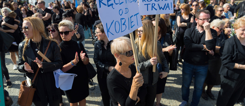 „Czarny protest" w Szczecinie