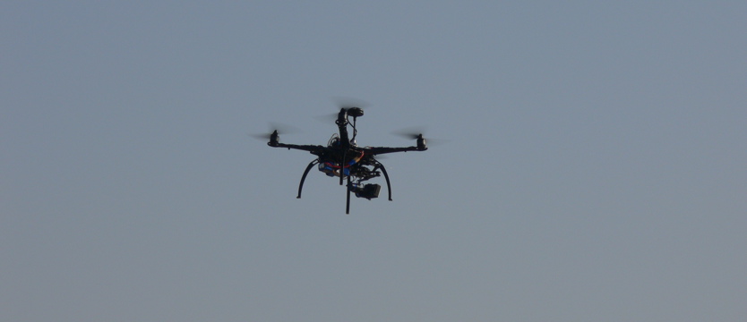 Dron nad kancelarią premiera