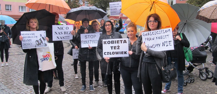 Czarny protest w Stargardzie