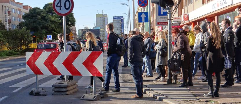 Nowe blokady na placu Rodła