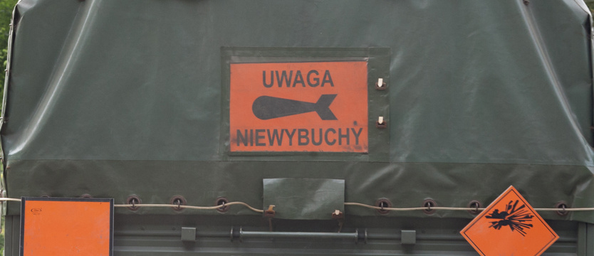 Niewybuch na budowie boiska w Szczecinie