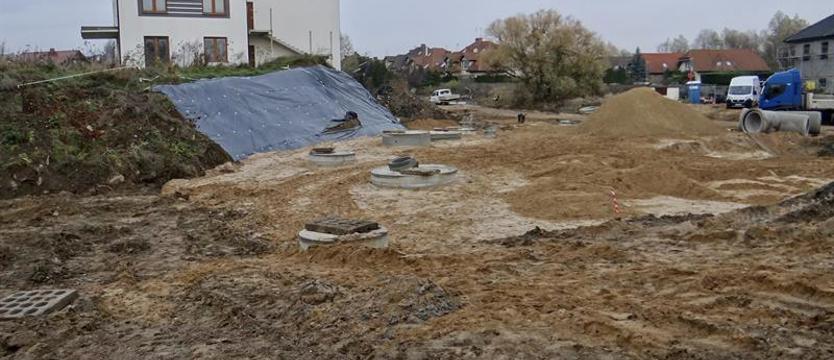 Ulica Wapienna z krzyżówką w przebudowie