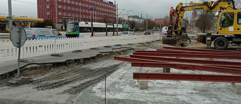 Od czwartku asfaltowanie i tramwajowe wahadło. Przebudowa ul. Energetyków przy nowym rondzie