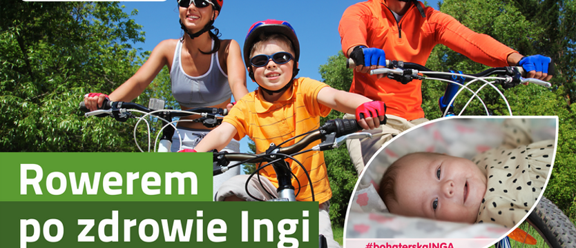Rowerem po zdrowie Ingi. Wirtualny rajd z realną trasą i szczytnym celem