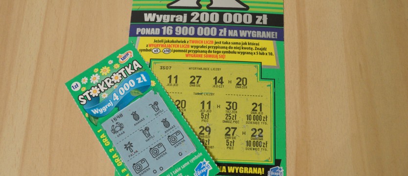 Zdrapał 150 tysięcy