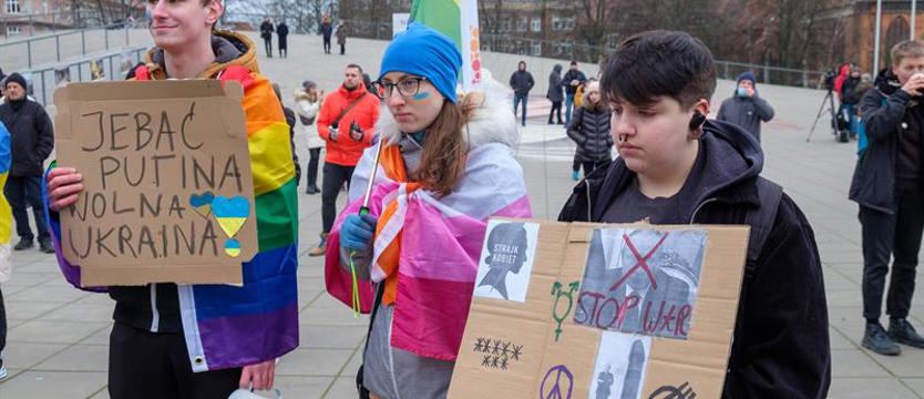 Demonstracja poparcia dla Ukrainy