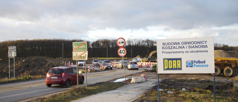 Obwodnica w budowie. Utrudnienia na drodze