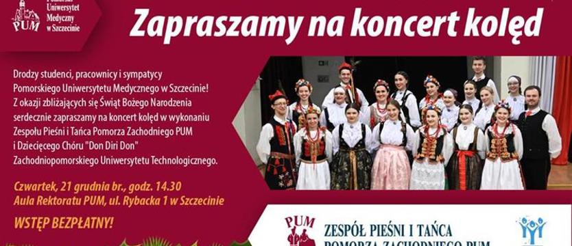 Koncert kolęd w auli PUM