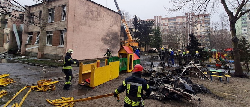 Ukraina: 18 osób, w tym kierownictwo MSW, zginęło w katastrofie śmigłowca pod Kijowem