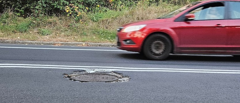 Utrudnienia na ul. Wilczej. Naprawiają uszkodzone studzienki