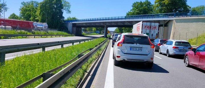 Pięciokilometrowy korek przed przejściem w Kołbaskowie