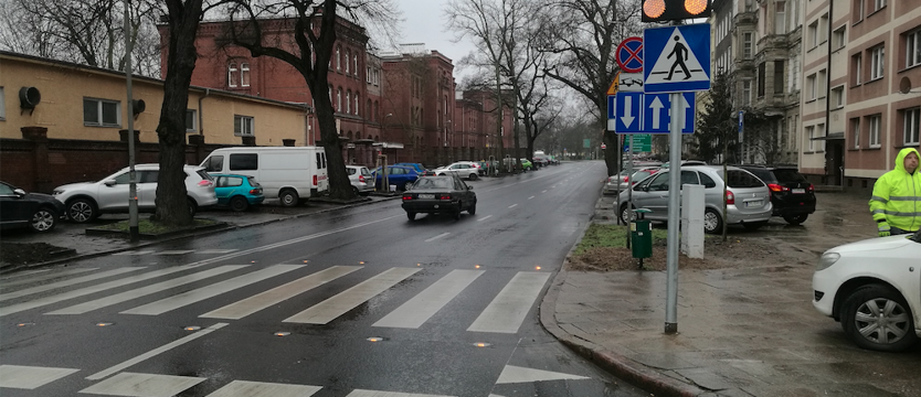 Podświetlono niebezpieczne przejście dla pieszych
