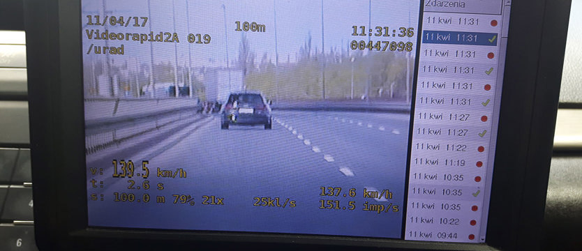 Pędził jak na autostradzie