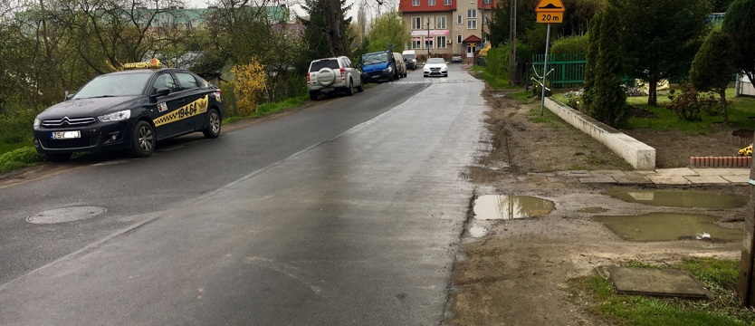 Nowy chodnik na ulicy Zielonej