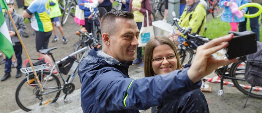 Zjechali do Szczecina - niestraszny im deszcz