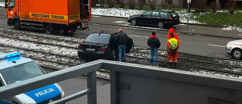 Zablokował torowisko w al. Powstańców Wielkopolskich