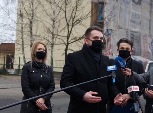 Konferencja radnych PiS w szczecinie ws. nieruchomosci sióstr misjonarek miłosci