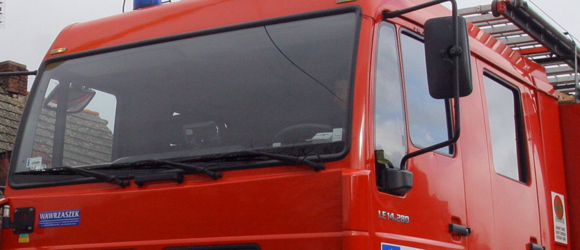 Płonął autobus