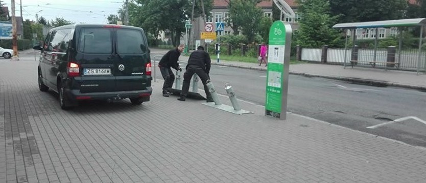 Stacja rowerowa przeniesiona