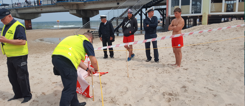 Niewybuch na plaży?