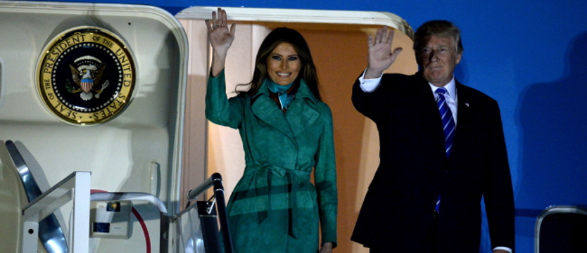 Donald Trump przybył do Warszawy