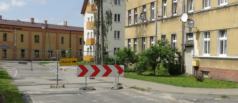 Nadal objazd na Targowej w Gryfinie